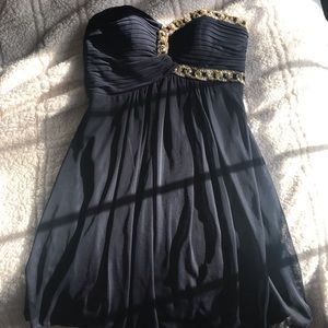 Strapless Navy Blue Homecoming/Formal Dress